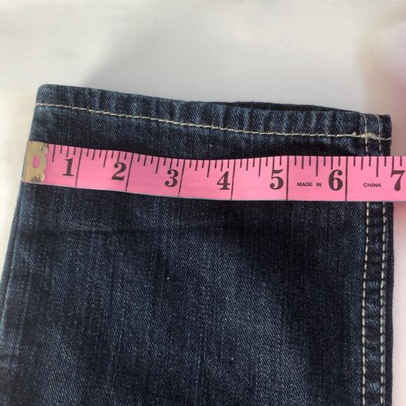 BTC Jeans Women sz 25 Bootheel Trading Co Jeans Kennett Straight inseam 32" - Picture 6 of 12